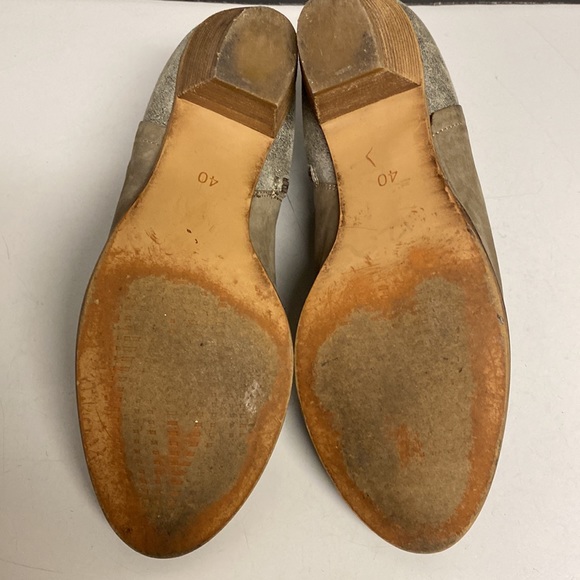 FEDERICA D’ESTE Suede Zip Up Ankle Boot Two Tone Shoes Size 40 - Picture 14 of 17